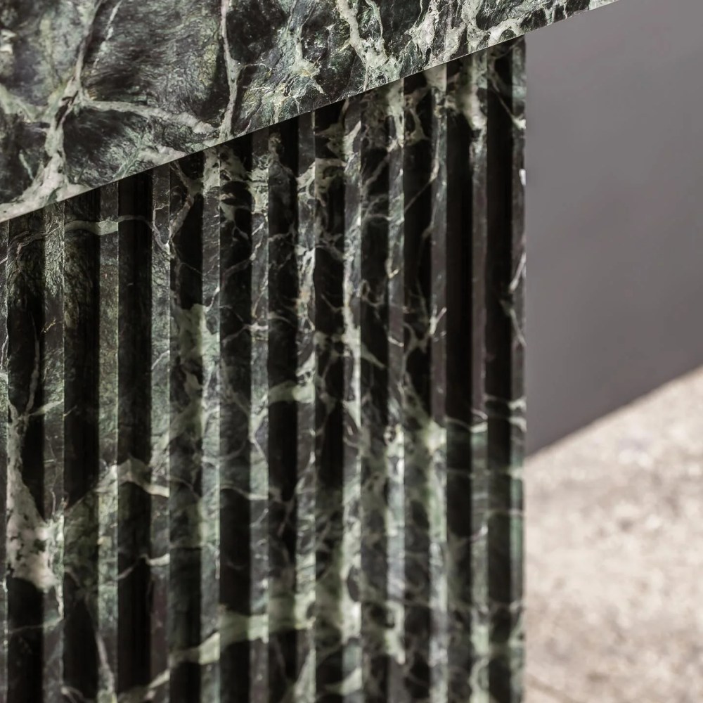 Verde Alpi Marble Pedestal Sink