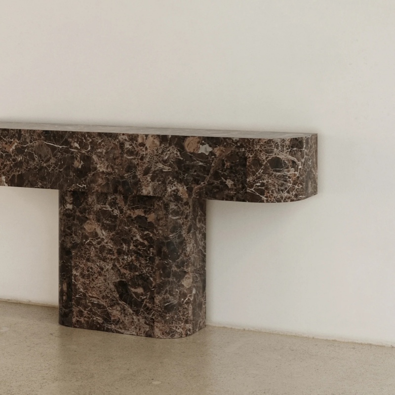 Marble Console Table Set - Emperador Dark, Rosso Levanto, White Marble & Travertine designs
